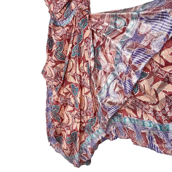 Nicole Miller Silk Blend Size 8 Cocktail 1 Shoulder Asymmetric Dress Glam Party - Picture 4 of 16